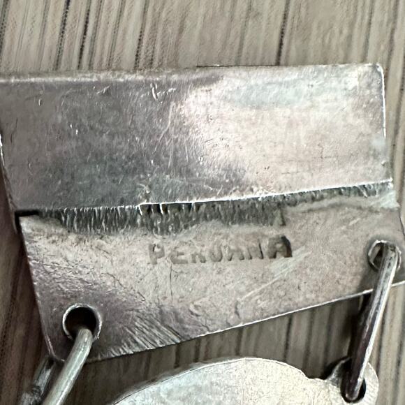 Vintage 900 Silver Industria Peruana Bracelet - Picture 9 of 11